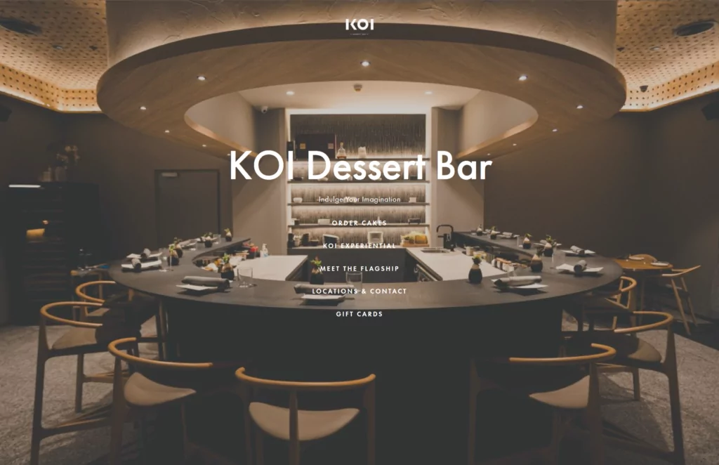 example of a restaurant website 