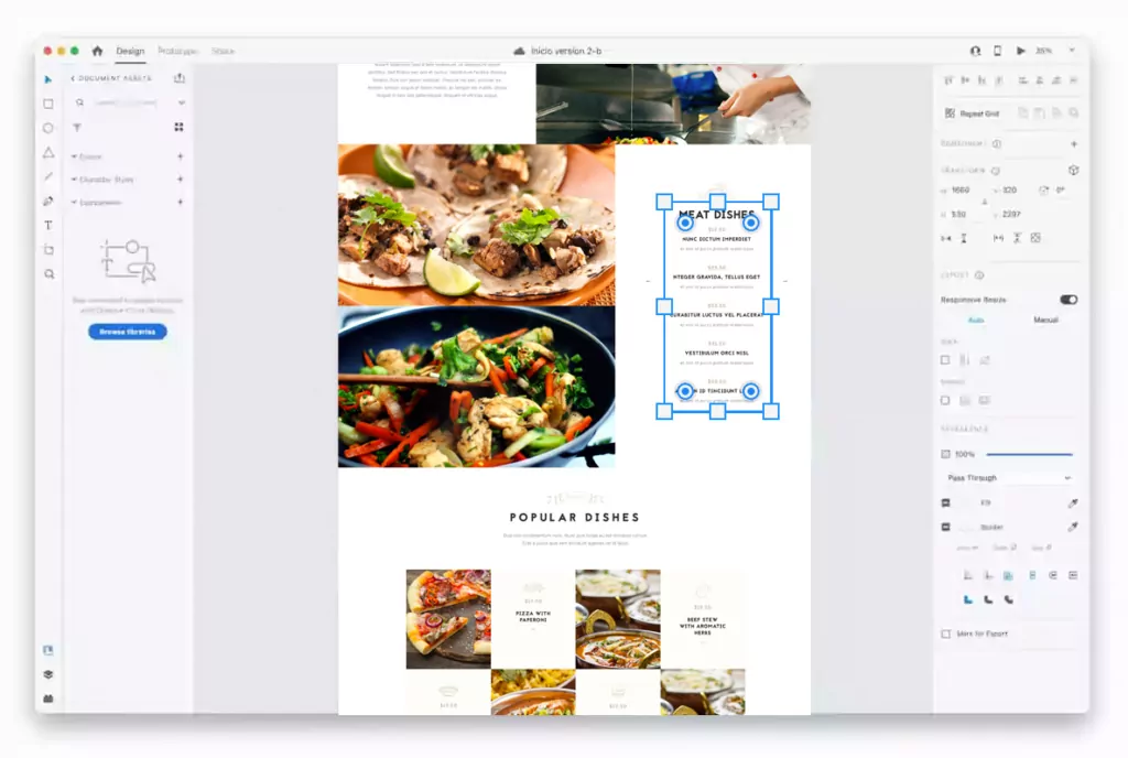 Diseño web para restaurante in Gijón,  (9441)